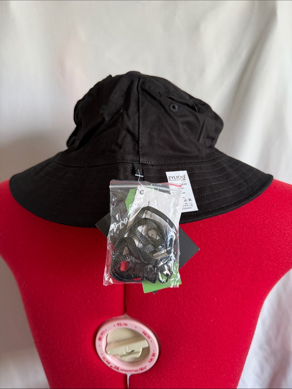 Black Bucket Hat - Men's Casual Outdoor Hat - Picture 3 of 5